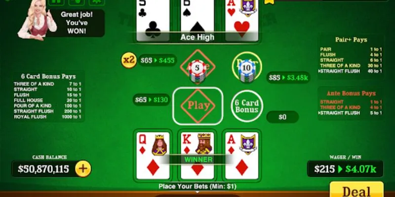 Three Card Poker - Trải nghiệm game bài cực hấp dẫn tại Hi88 2 Tổng hợp thông tin về Three Card Poker