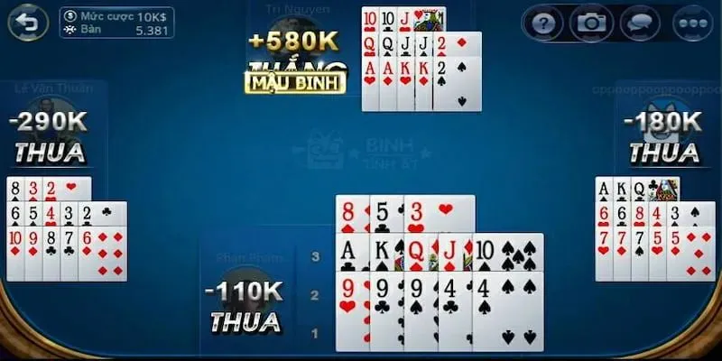 Cách tính chi Mậu Binh: Hiểu đúng luật để không bị “lủng” oan 2 Các quy tắc cơ bản trong mậu binh